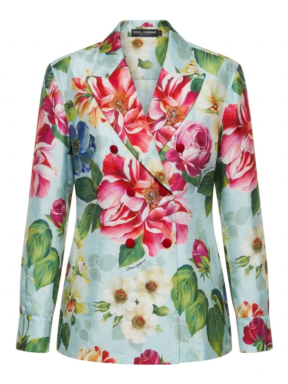 Dolce & Gabbana Floral Silk Blazer